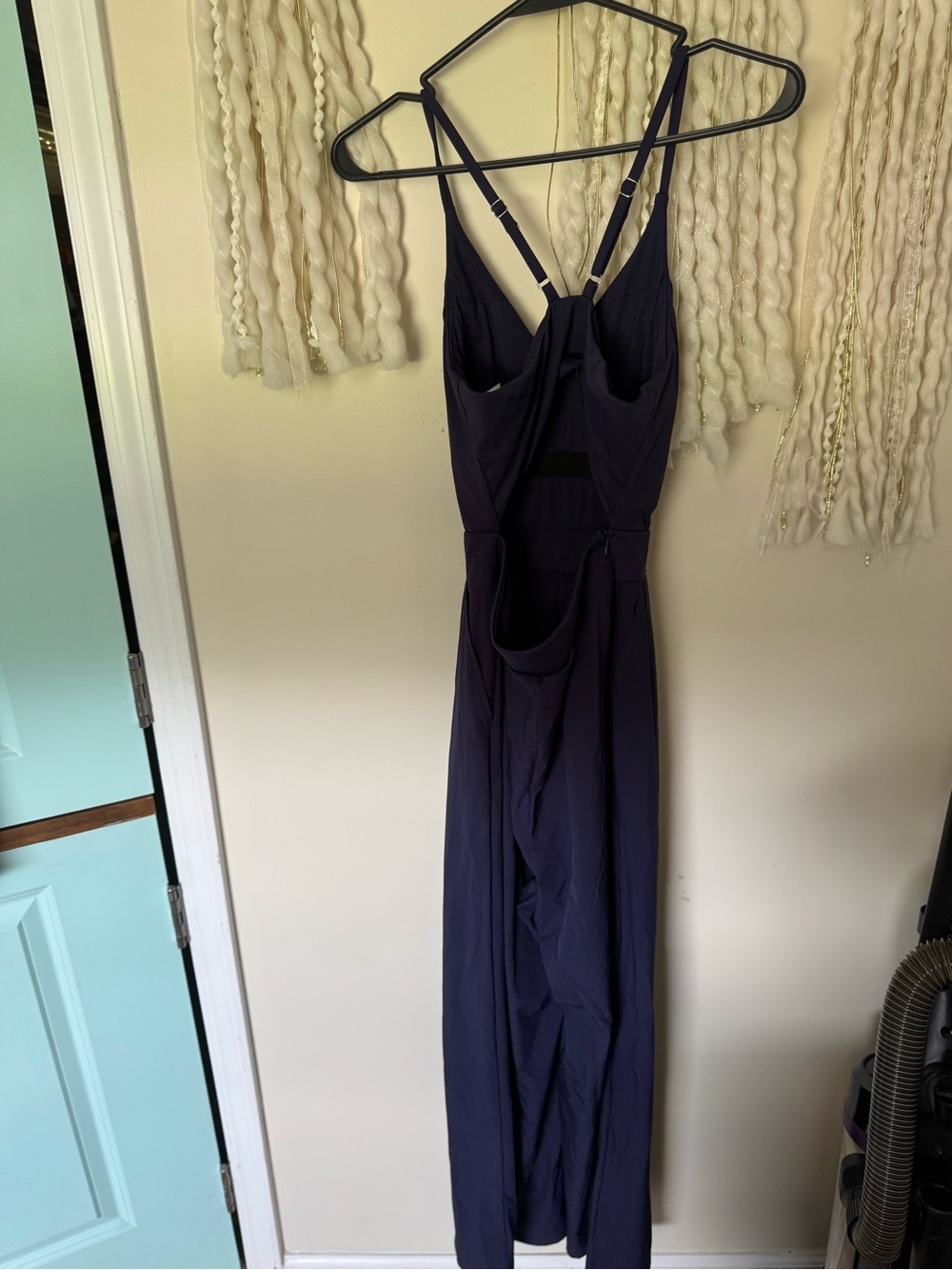 HALARA Navy Blue Jumpsuit with Adjustable Straps NWOT